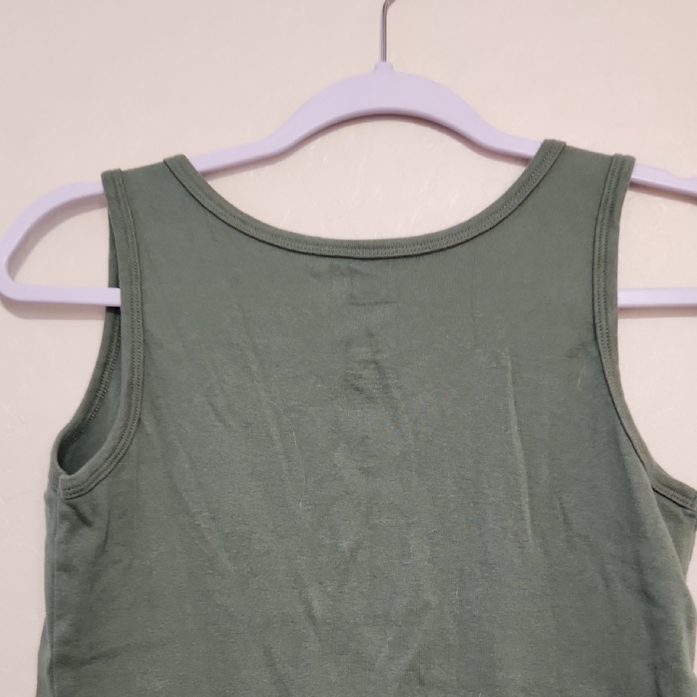 St. John's Bay Olive Green Tank Top - Picture 5 of 5
